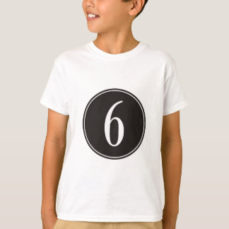 Camiseta 6 Círculo Preto