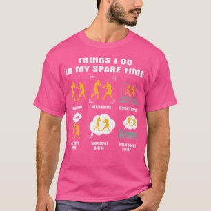 Camiseta 6 Coisas Que Eu Faço No Meu Tempo Livre - Boxers