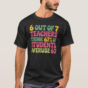Camiseta 6 de 7 Professor 6 7 Uso excessivo 67 , professor,