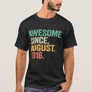Camiseta 6 de Aniversário de 6 Anos É Espetacular Desde Ago