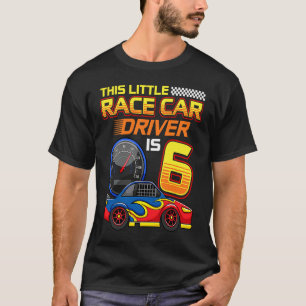 Camiseta 6 de Corrida de Condutor - Aniversário, Criança De