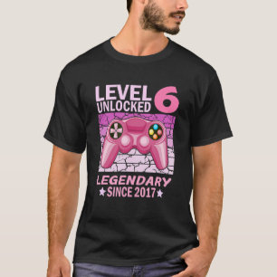 Camiseta 6 de namoradeira nascida em 2017