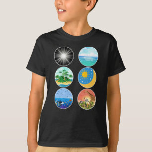 Camiseta 6 dias de criação - Professor do Genesis 1-2 Schoo