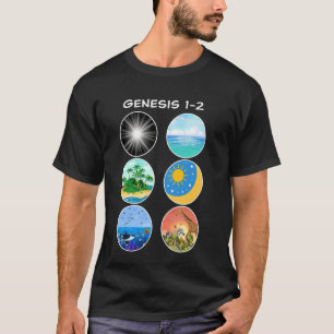 Camiseta 6 dias de criação u2013 Genesis 1-2 School Teache