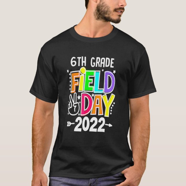Camiseta 6 Field Day 2022 Deixe Os Jogos Começarem 6 Squad (Frente)