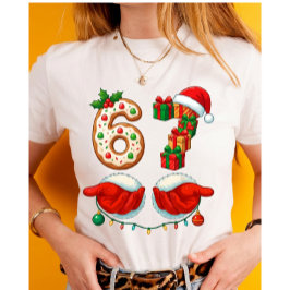 Camiseta “6 Gifts & Santa Hands” Cookie