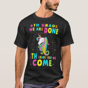 Camiseta 6 Graduação Graduação Mágica Unicórnio
