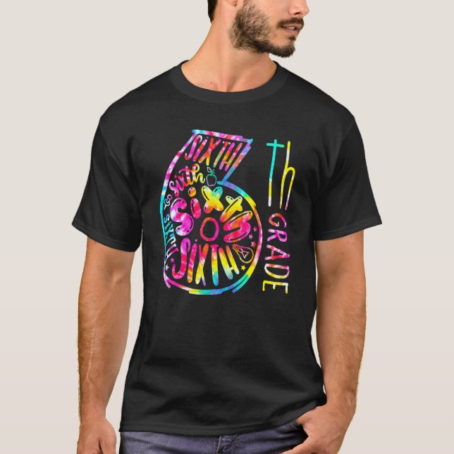 Camiseta 6 Grau Alô, Sexto Grau, Esquadrão De Volta À Escol (Frente)