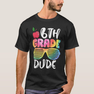 Camiseta 6 Grau Duo Óculos De Sol Colados De Volta À Escola