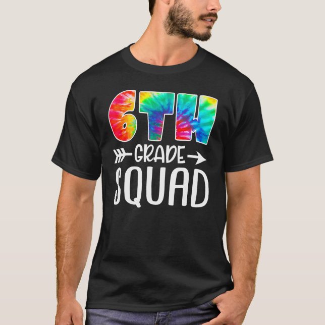Camiseta 6 Grau Esquadrão Colar De Volta Ao Professor Stu (Frente)
