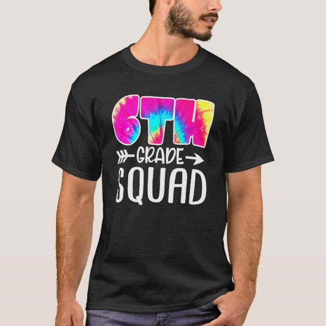 Camiseta 6 Grau Esquadrão Colar De Volta Ao Professor Stu (Frente)