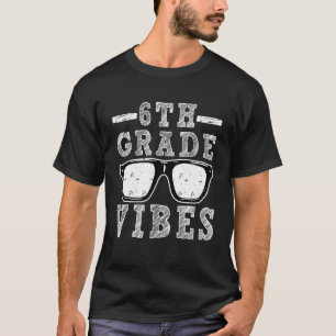 Camiseta 6 Grau Vibes Crianças de Professores do Primeiro D