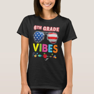 Camiseta 6 Grau Vibes Legal Estudante De Volta À Escola Si