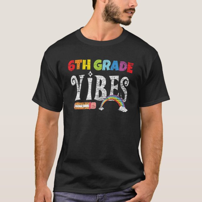 Camiseta 6 Grau Vibes Sexto Grau 6 Classe 6 (Frente)