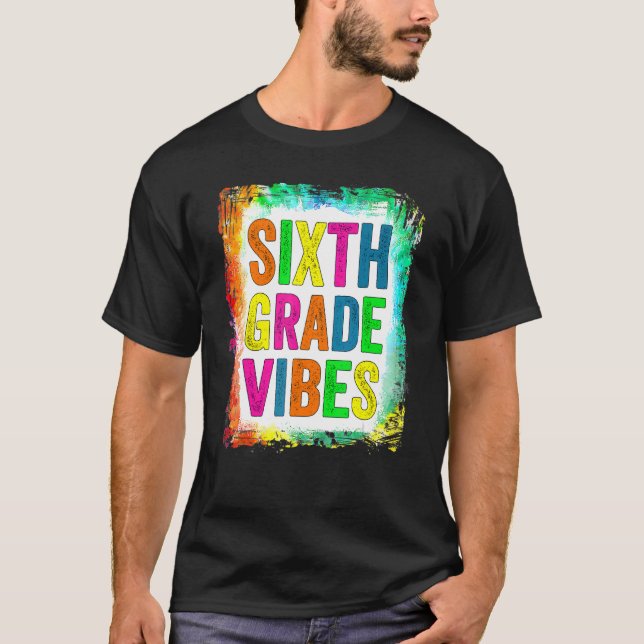 Camiseta 6 Grau Vibes Sexto Grau De Volta À Escola (Frente)