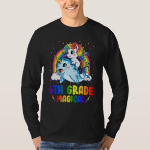 Camiseta 6 Magical Unicorn Estendido De Volta A S