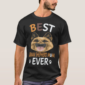 Camiseta 6 Melhor Mãe Pastor Alemão de Todos os Tempos Past
