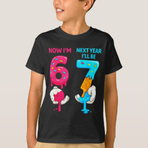 Camiseta 6 no próximo ano faço 7 anos de idade aniversário