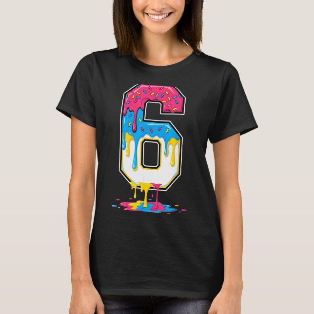 Camiseta 6 Number Seven Team Srts Ice Cream Drip Matching V (Frente)