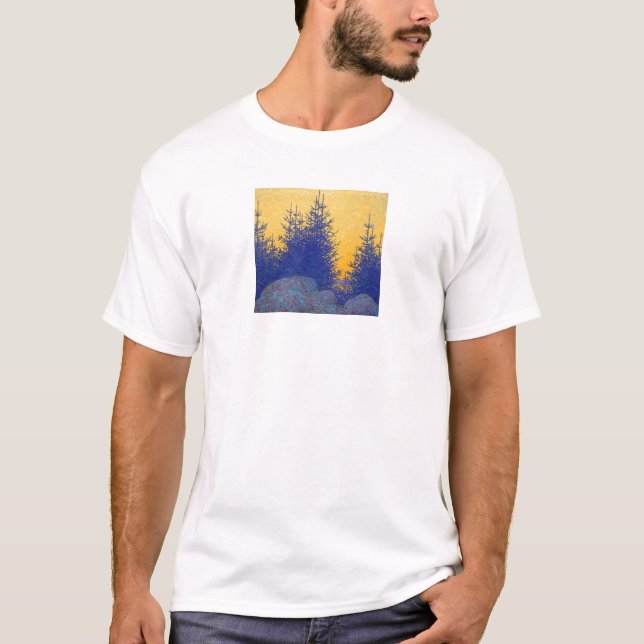 Camiseta 6" paisagem decorativa (Frente)