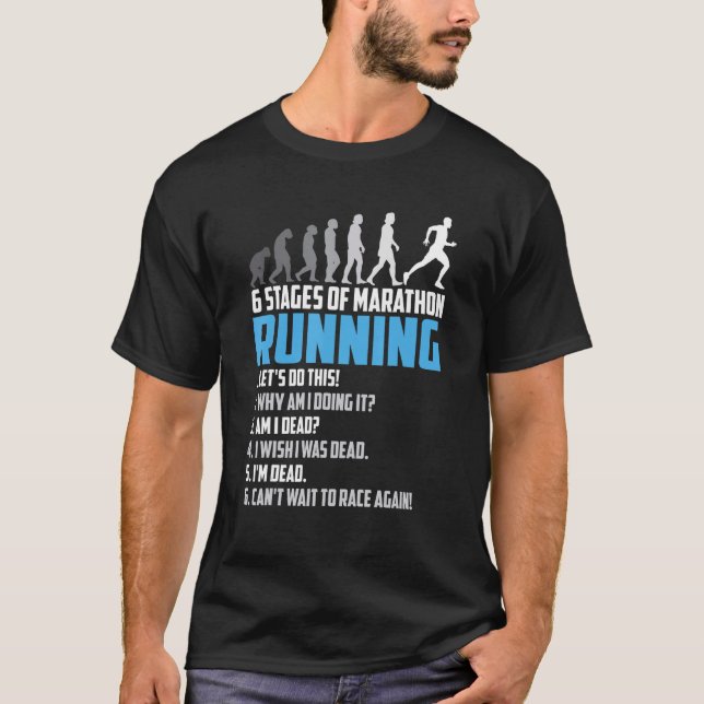 Camiseta 6 Palcos de Maratona em Execução para Runner (Frente)