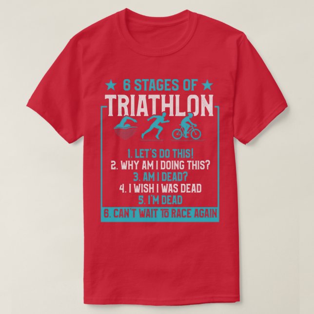 Camiseta 6 Palcos de Triathlon (Frente do Design)