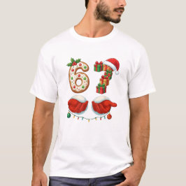 Camiseta “6 Presentes & Mãos de Papai Noel” Biscoito para i