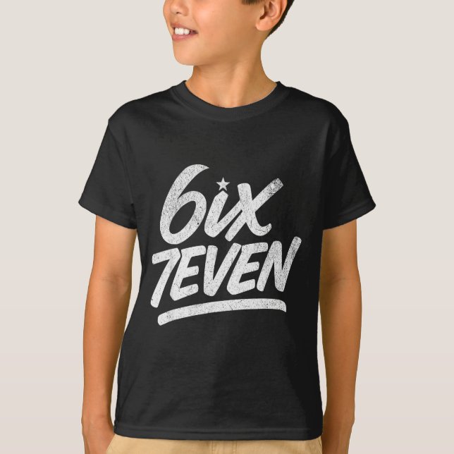 Camiseta 6ix7even 67 Six Seven 6 7 Boys Girls Teens Kids Te (Frente)