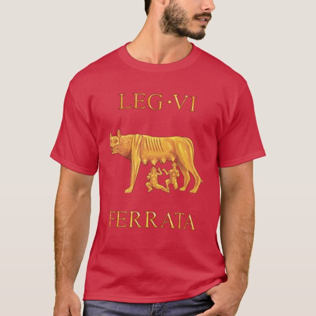 Camiseta 6o Legião romana VI Ferrata - 'lados do ferro (Frente)