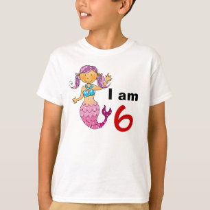 Camiseta 6o presente de aniversário para uma menina, serei