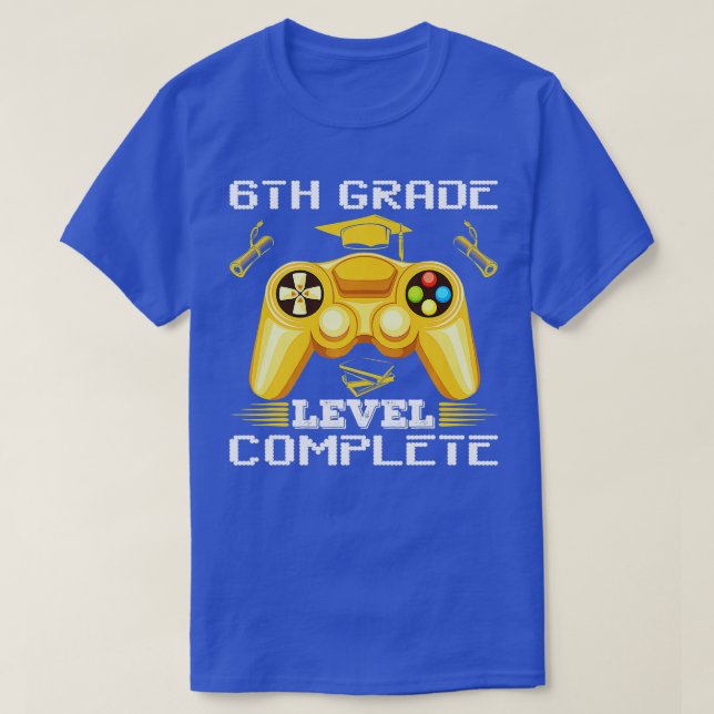 Camiseta 6th Grade Level Complete Class Of 2022  Graduation (Frente do Design)