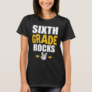 Camiseta 6th Grade Rocks Back To School Music Teacher Stu