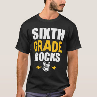Camiseta 6th Grade Rocks Back To School Music Teacher Stu