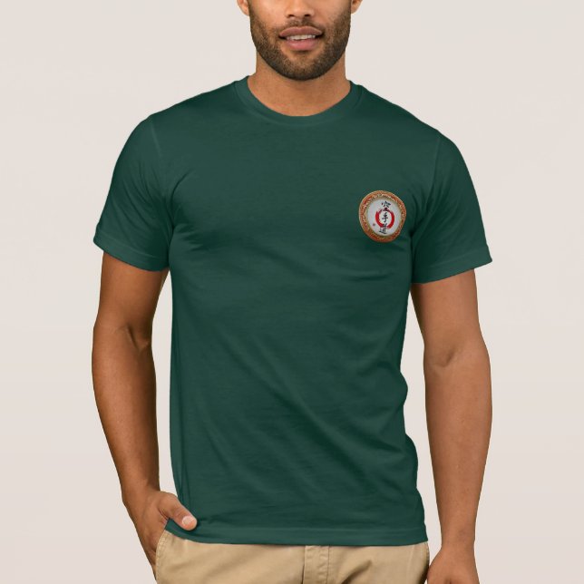 Camiseta [700] Caligrafia japonesa - Karaté-faça (Frente)