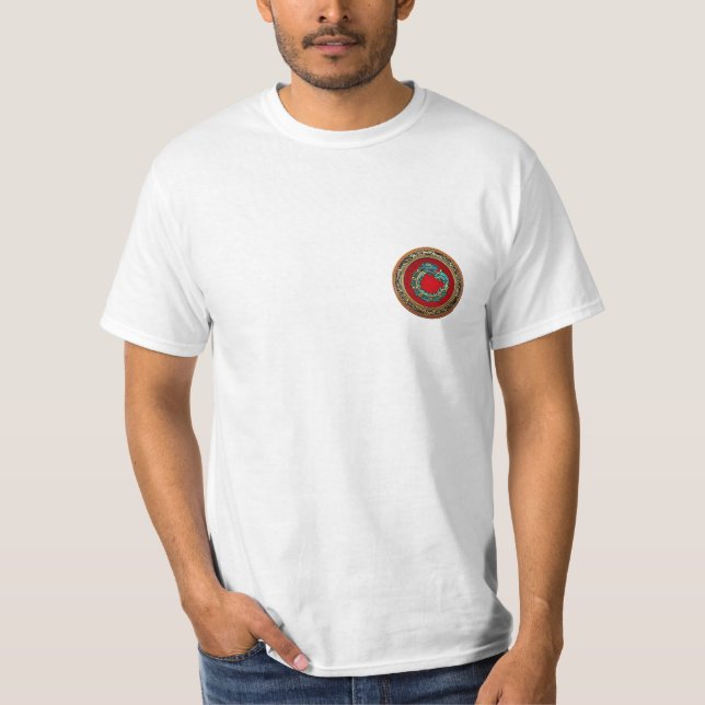 Camiseta [700] Deus Serpente Quetzalcoatl [Jade] (Frente)