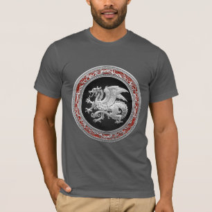 Camiseta [700] Dragão islandês, Landvæ ttir [Prata]