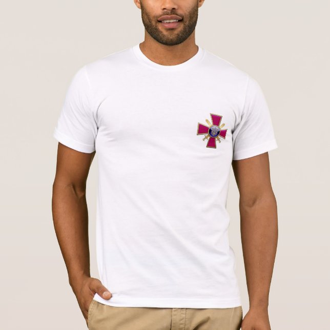Camiseta [700] Emblema das Forças Terrestres Ucranianas (Frente)
