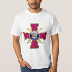 Camiseta [700] Emblema das Forças Terrestres Ucranianas