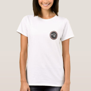 Camiseta [700] Escorpião de Prata Sagrado a Preto
