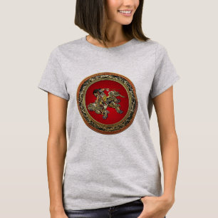 Camiseta [700] Hokusai - Shoki Riding Shishi Lion
