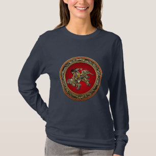Camiseta [700] Hokusai - Shoki Riding Shishi Lion
