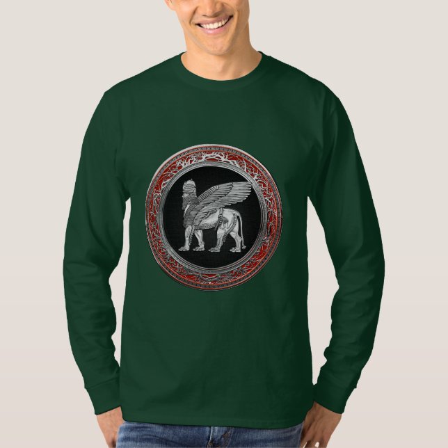 Camiseta [700] Leão Assírio - Silver Lamaçu (Frente)
