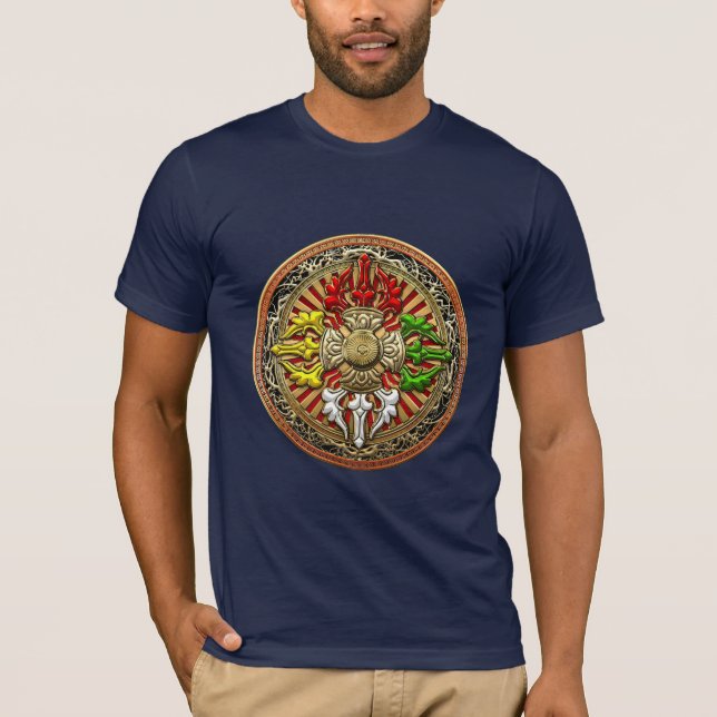 Camiseta [700] Mandala dobro tibetana de Dorje (Frente)