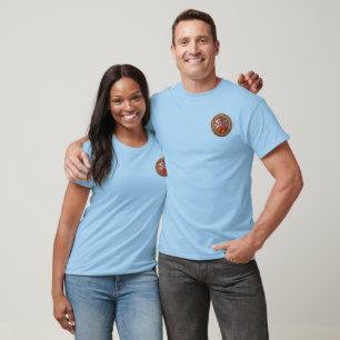Camiseta [700] Tesouros Celtas - Três Cães em Dourado