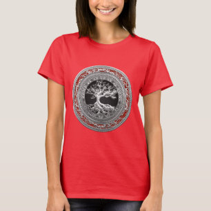Camiseta [700] Treasure Trove: Árvore Celta da Vida [Prata
