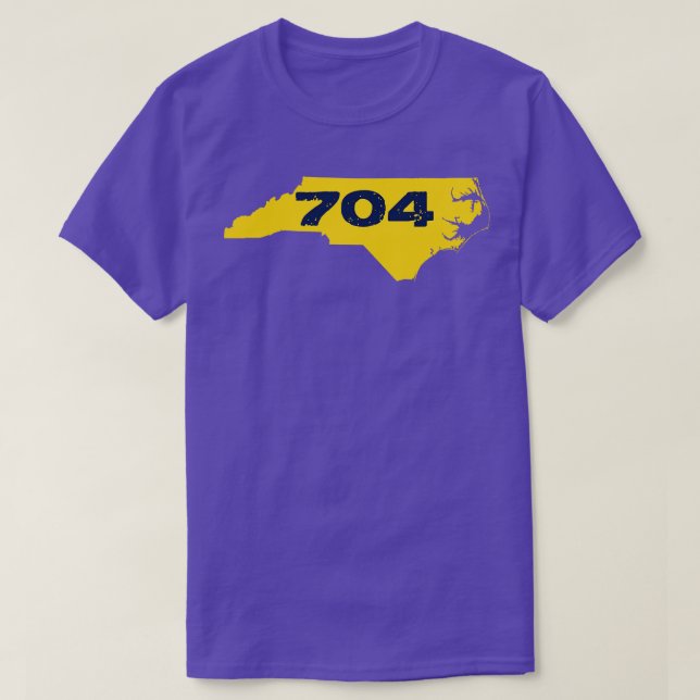 Camiseta 704 Dourado e azul (Frente do Design)
