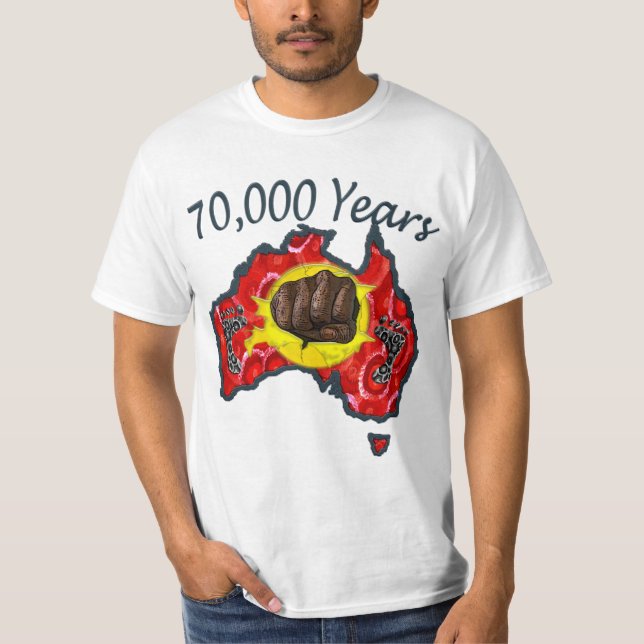 Camiseta 70 000 Anos T-shirt branca (Frente)