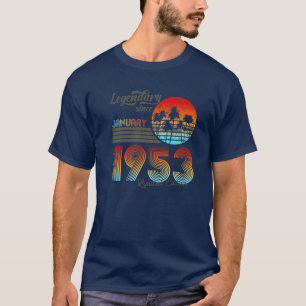Camiseta 70. Aniversário 70 Legendário Desde Janeiro De 1