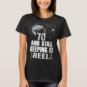 Camiseta 70 Aniversário A Pescar 70 Anos De Idade O Pescado