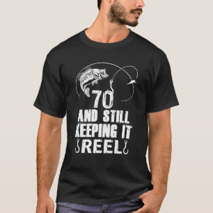 Camiseta 70 Aniversário A Pescar 70 Anos De Idade O Pescado